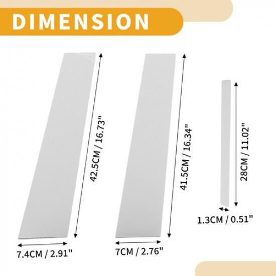 Pack of 6 For Toyota Camry 2006-2011 Door Pillar Window Trim Chrome Silver Tone