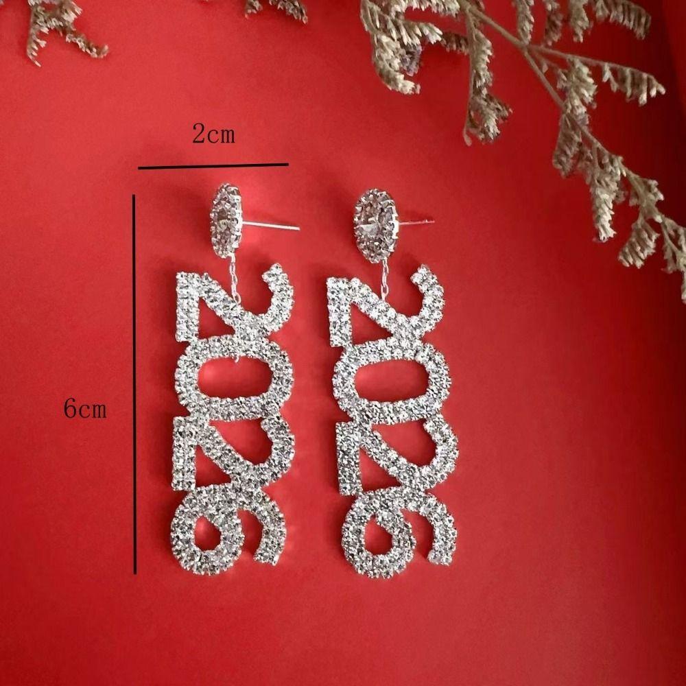 Elegant Design 2026 Earrings Sophisticated Style Rhinestone Earrings Birthday Celebration