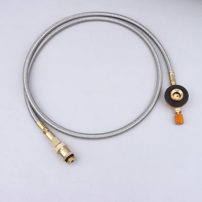Cassette Furnace Stove Conversion To Flat Gas Cylinder Conversion Head, Outdoor Camping And Picnic Gas Adapter Extension Cord