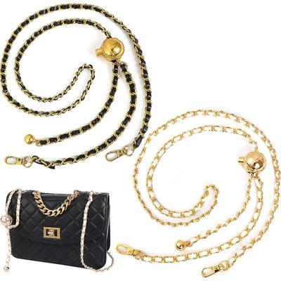 1PC Mode Einstellbare Gold Perle Ball Tasche Kette Metall Kette Alle-spiel Tasche Zubehör Tasche Strap Transfer Perle kette Tasche Kette