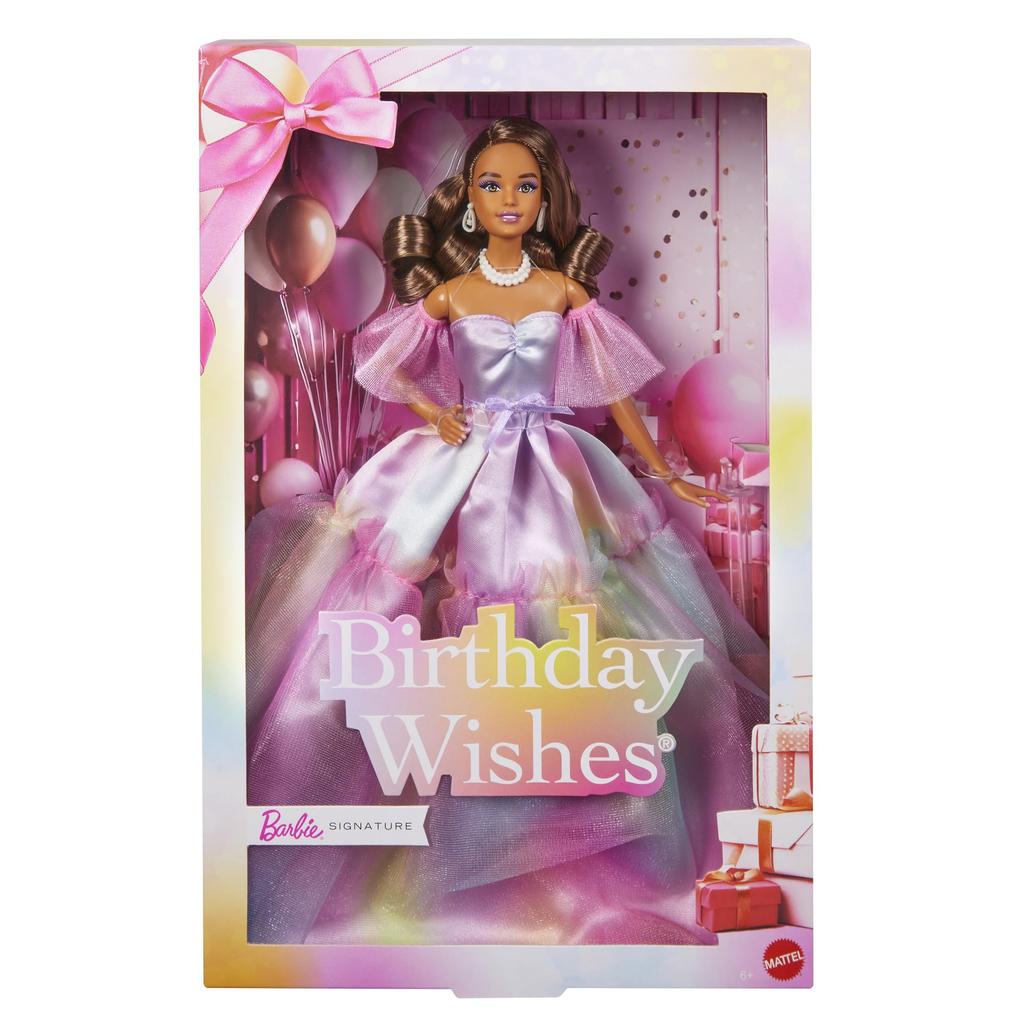 Barbie Birthday Wishes Latina Signature Doll House for Pretend Ages 6 and JJX78 Dress-Up Play, Up, Pink,