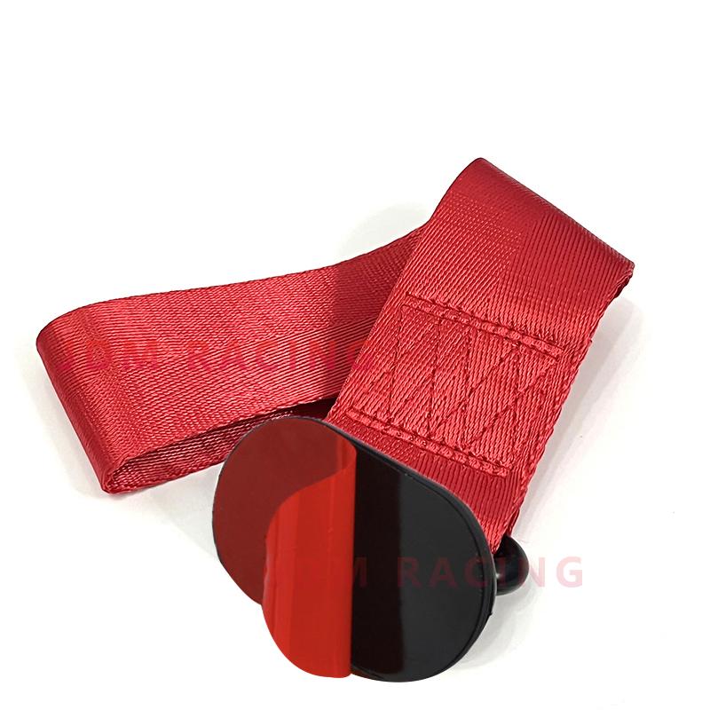 1Pcs Car Color Pendant Tow Strap Belt Tow Rope Sticker Ribbon Car Decorations Sticker Trailer Ropes Bumper Towing Strap