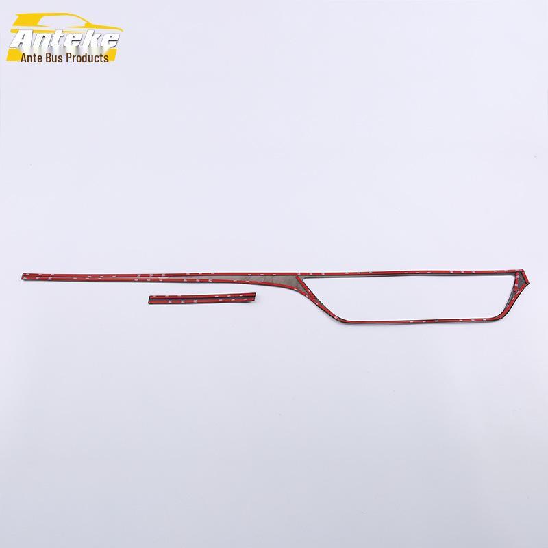 Stainless Steel Dashboard Trim for 18 Qin: Central Control Bright Strip Decorative Sticker