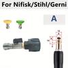 Adjustable Water Flow Adapter - 1/4" Quick Connect, 15°25° Nozzles, Compatible with Karcher Nilfisk Hoses