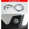 New 2PCS ABS Chrome Fog Light Lamp Cover Decorate Trim For Subaru XV 2018-2022