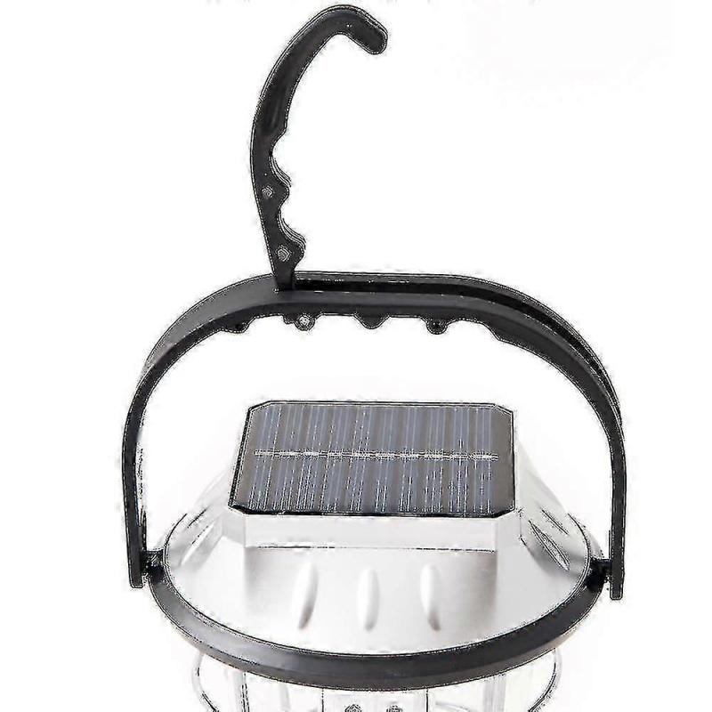 Solarlaterne, Handkurbel-Dynamo, 36 LEDs, Campinglaterne, Notlicht - A