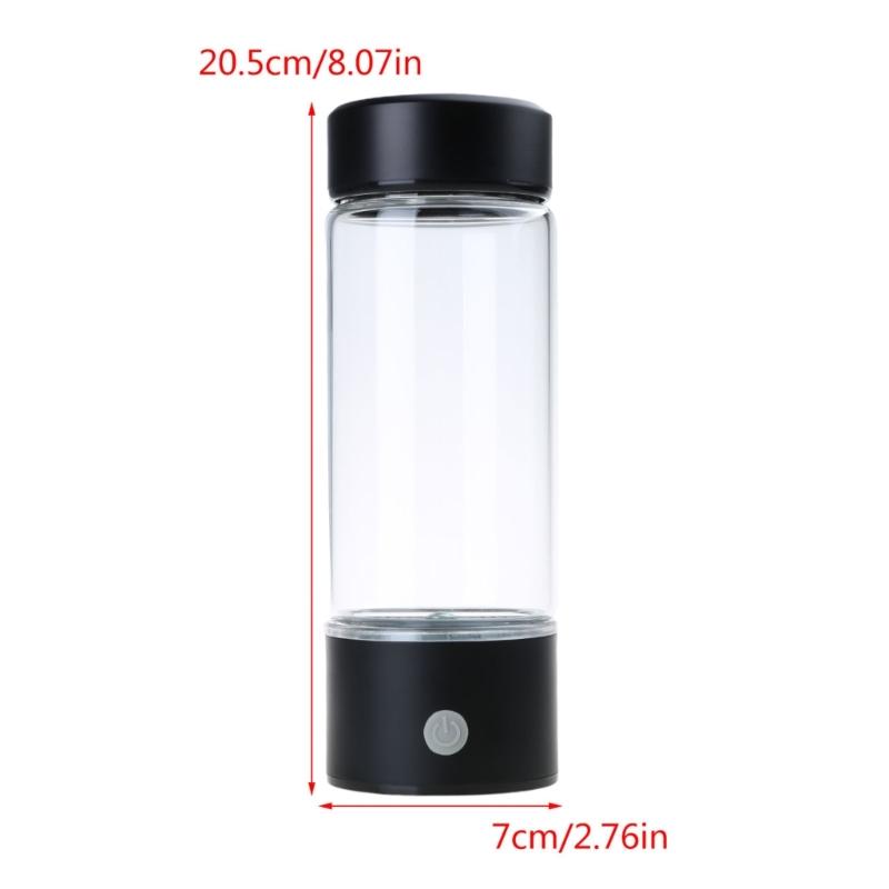 Convenient 420ml Water Glasses Hydrogen Water Bottles Hydrogen Water Generator Electric Hydrogens Rich Water Generator Cup