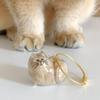 6pcs Transparent Acrylic Cat Hair Storage Keyring
