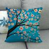 Retro Oil Painting Money Tree Digital Printing Short Plush Pillow Covers For Car Sofa Office Cushion Cover Home Goods 60X60Cm