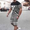 Fashion Breathable Sports Suit Men's Casual Loose Short-sleeved Shorts Suit Comfortable Unisex Sports Clothing