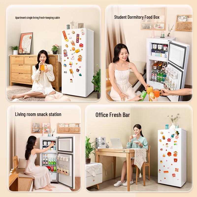 TCL 116L Compact Two-Door Refrigerator CN plug (adapter included)