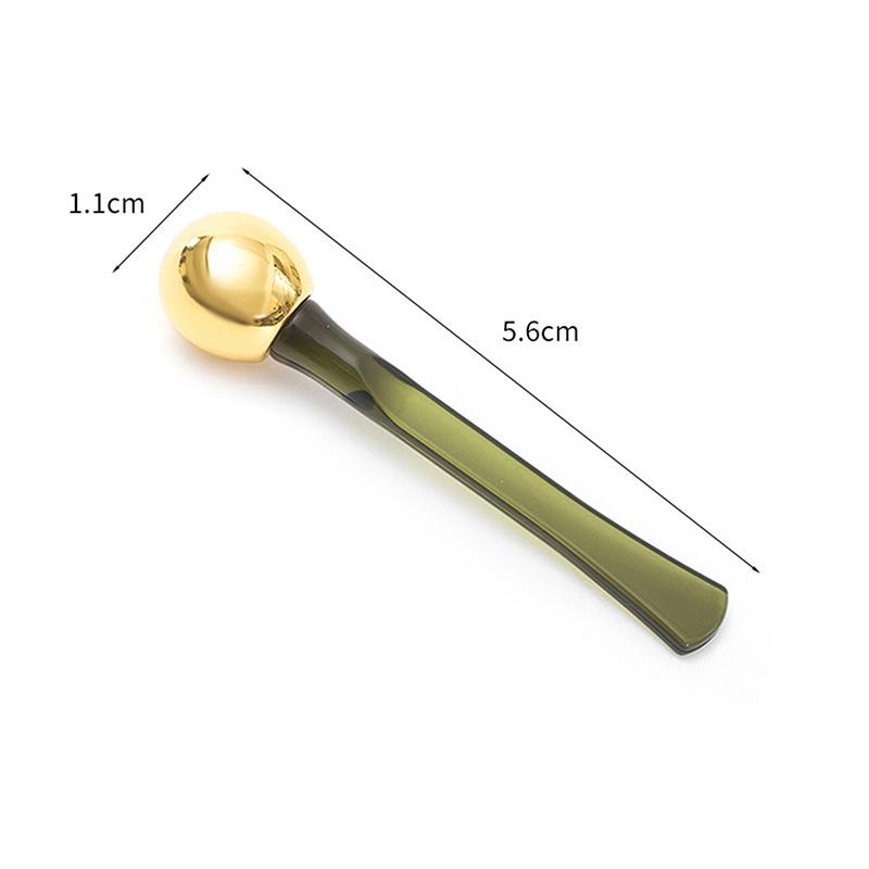 Dual-Ended Roller Massage Stick Eye Cream Applicator Cosmetic Spatula Anti Wrinkle Facial Spoon Alloy Face Skin Care Tool