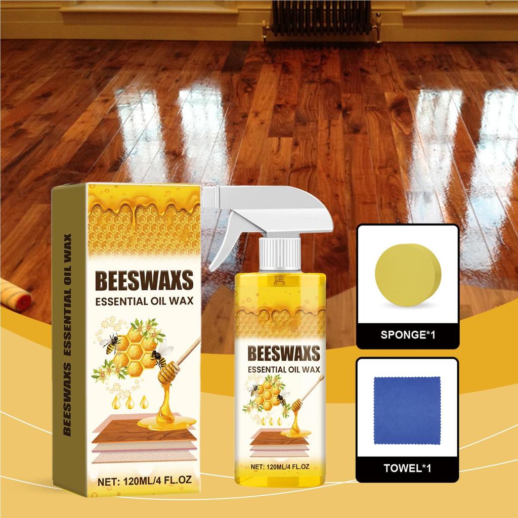 120ml Furniture Solid Wood Care Beeswax Spray Multi-purpose Waterproof Wear-resistant Suitable for Wooden Floors and Furniture