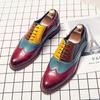 New Men's Dress Leather Shoes Luxury Fashion Groom Wedding Shoes Men Italian Style Loafers Plus Size 38-48