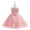 4-7Y Neugeborenen Taufe Prinzessin Vestidos Tutu Geburtstag Party Kinder Taufe Baby Mädchen Kleidung Sommer Hochzeit Kuchen Kleider