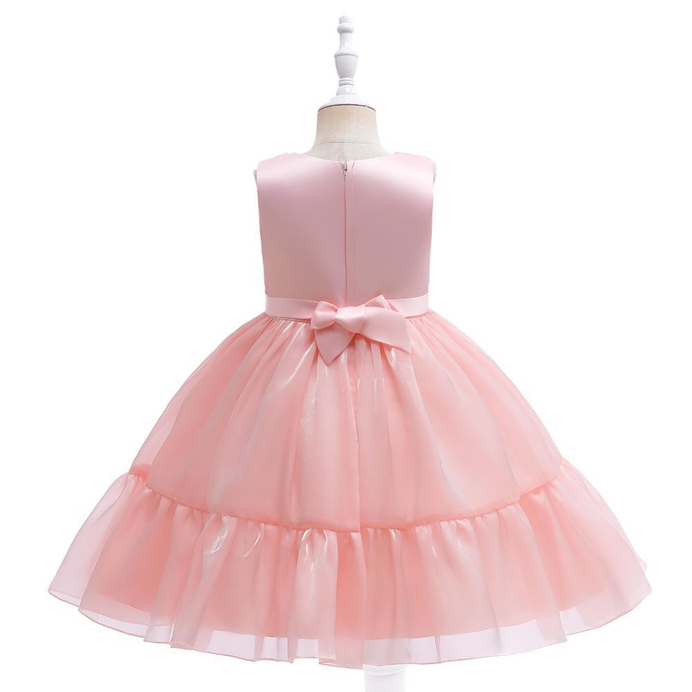 4-7Y Neugeborenen Taufe Prinzessin Vestidos Tutu Geburtstag Party Kinder Taufe Baby Mädchen Kleidung Sommer Hochzeit Kuchen Kleider