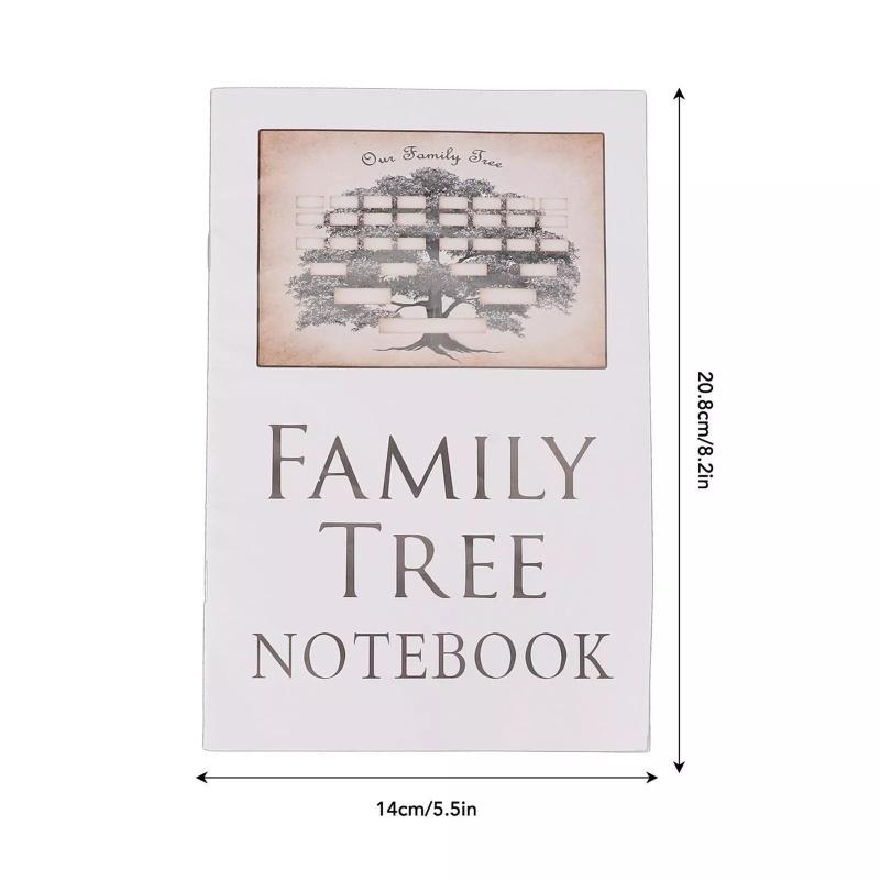 Family History Record Book 2stk Ancestors Detaljer Tracker Genealogy Notebook