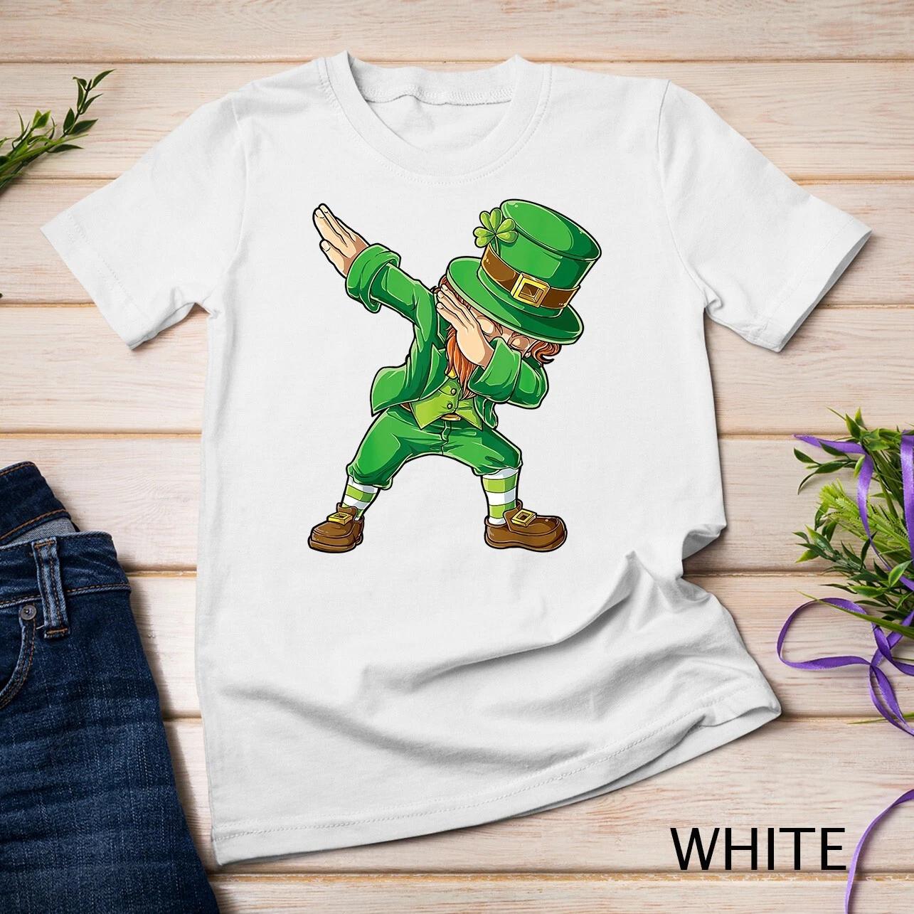 St Patricks Day Shirt Dabbing Leprechaun Boys Kids Men Dab Unisex T-shirt S