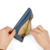Pelle Borsa Long Wallet with Flap, 7201, Blue (BU)