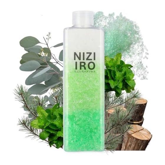 Bath Salts Present Gift [Can be given as is] Rainbow Aroma Bath Salt Gradient Bottle (3_FOREST)