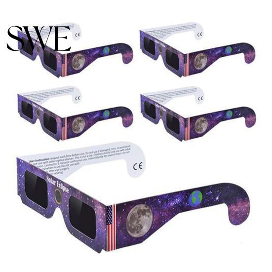 Filtre UV Lunettes d'Éclipse Solaire Professionnelles Lunettes Solaires IR Sécurité Adultes pour Observation Directe Protection des Yeux