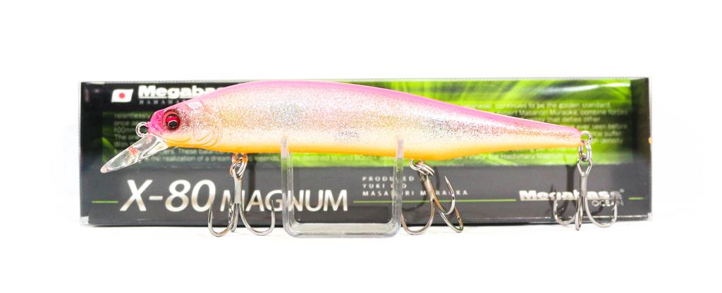 Megabass X-80 Magnum Sinking Lure GLX Rainbow PB (7161)