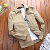 Autumn Men's Jacket New Simple Lapel Jacket Business Casual Plus Size Top