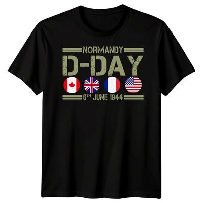 Familj Normandie D-dagen T-shirt Tee 1944 Andra världskriget Militärhistoria Outfit #DD