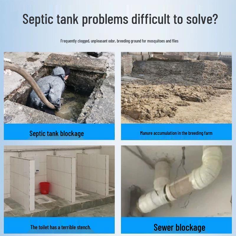 Septic Tank Decomposer & Deodorizer: Dry Toilet and Pipe Cleaner