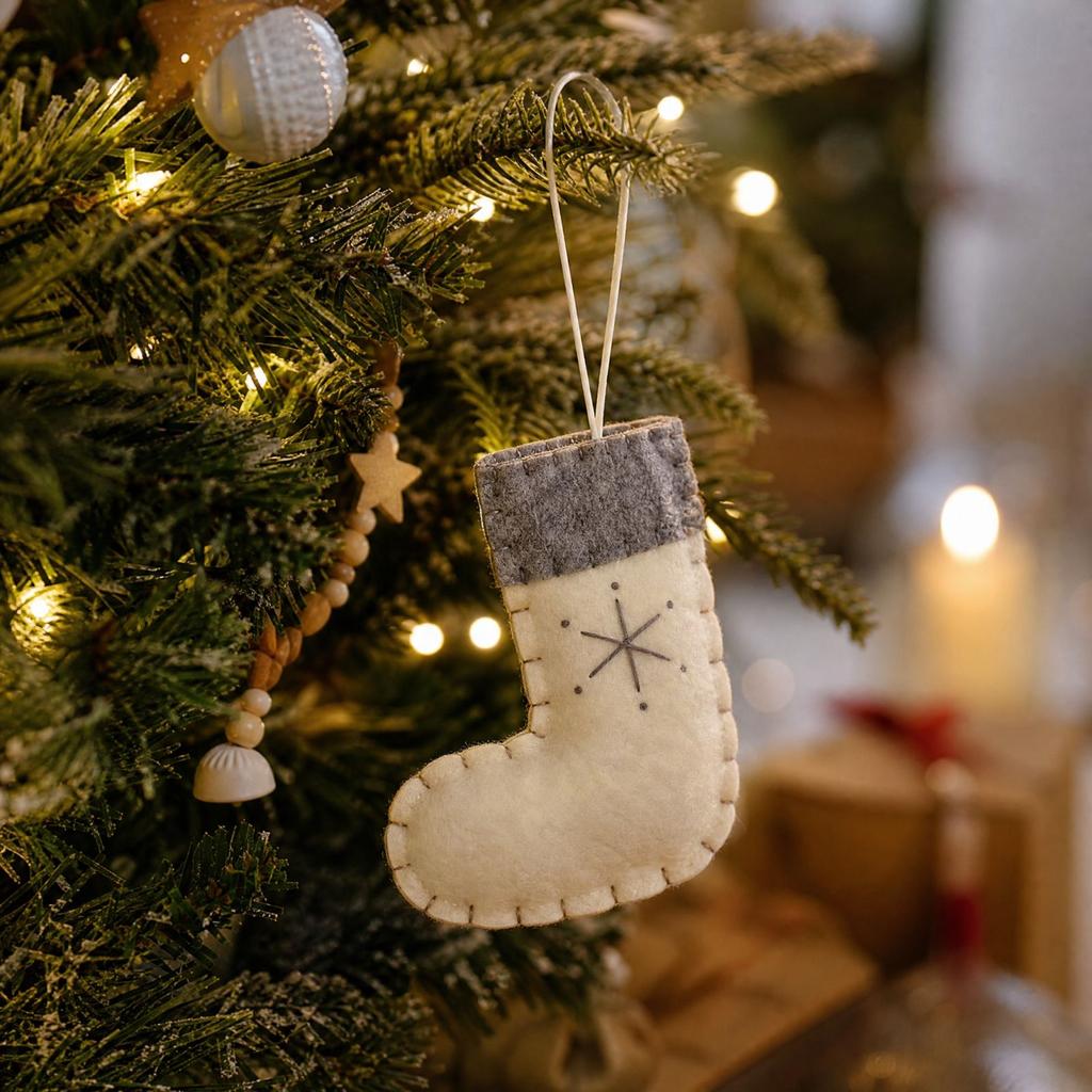 Christmas Hanging Ornament, Christmas Stocking Decoration for Holiday Tree and Home Decor
