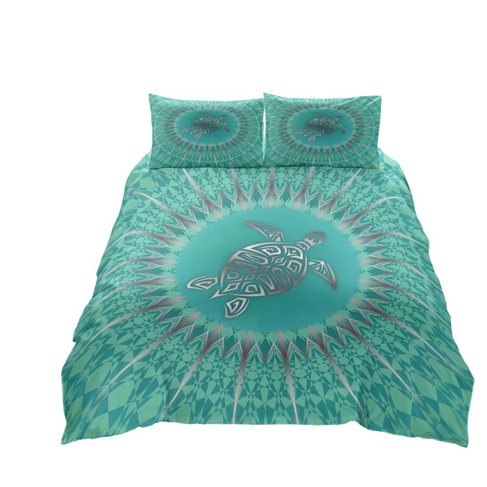 Vintage Glass Mosaic Duvet Cover Set King Queen Double Twin Single Mandala Bed Linen Set