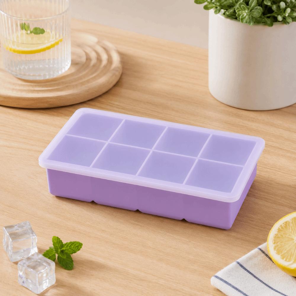 Silicone Ice Cube Maker 6/8 Grids Square Ice Mold Food Grade Large Ice Cube Tray Drinking Tool
