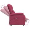 Electric Recliner Chair Burgundy Velvet