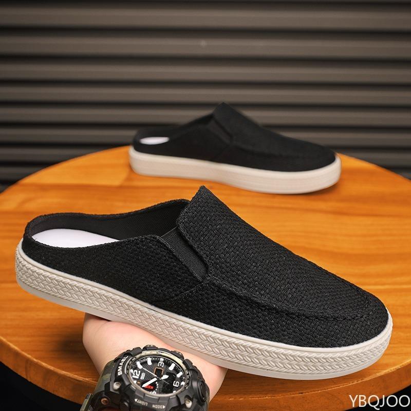 Fashion Men's Daily Anti Slip Wear-resistant Slippers with Simple Toe Cover Lightweight Breathable Summer New Casual Men's Shoes