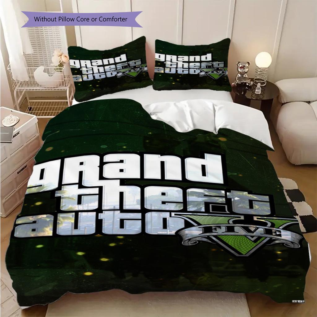 Grand Theft Auto San Andreas Dreiteiliges Set 1 Bettbezug 2 Kissenbezüge Ohne Füllung Bettwäscheset Bettbezug Und Kissenbezug