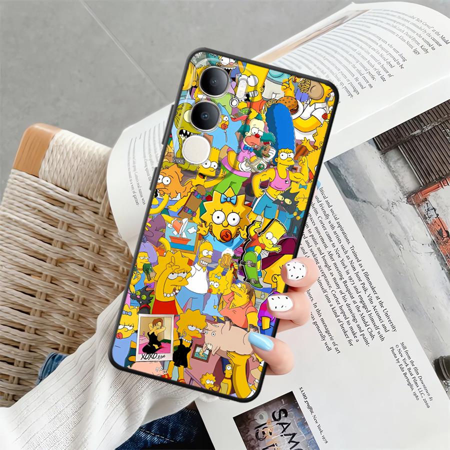The S-simpsons Case for Vivo V25 V30 V21E V23 Y53S V29 Y71 Y91 V27 Y75 Y81 Y52S Y93 Y51S Y78 Y50 Y95 Phone Cover