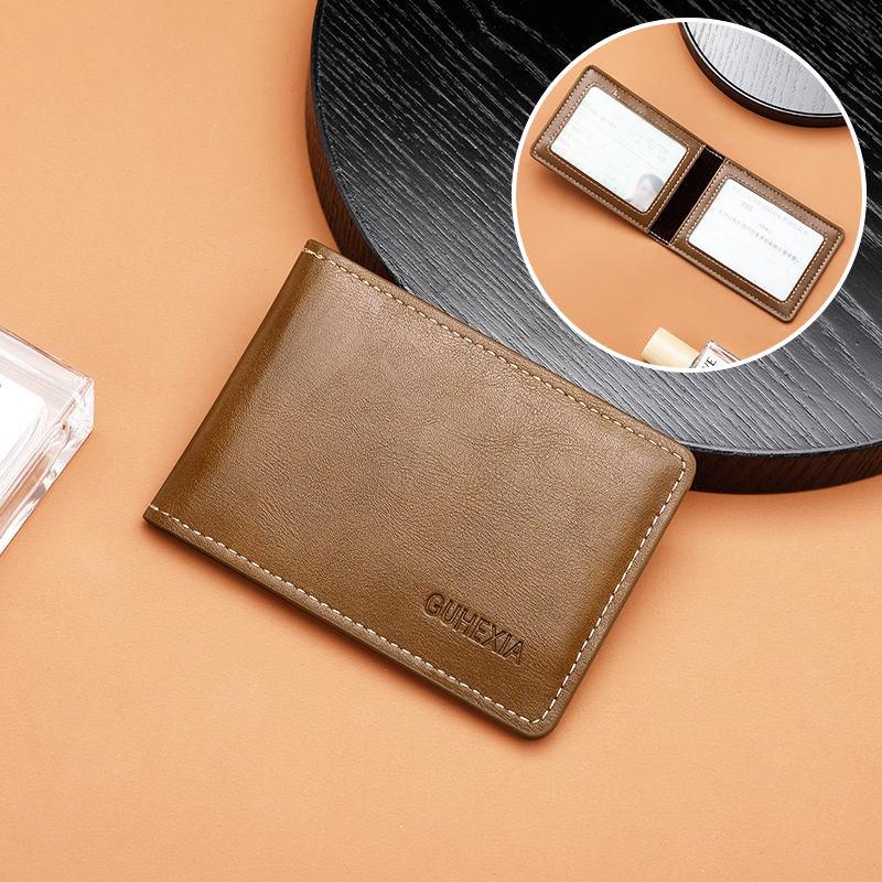 Slim Men Wallet Card Holder 4 Fold Money Clip Driver'S Licence Holder Coin Purse Slim Men'S Wallet For Everyday Use Gift Casual
