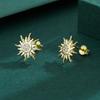 Fashion Earring for Women Snowflake Stud Sun Flower Earring  Original Sterling Silver Anniversary Jewelry Sterling Silver Jewelry