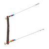 Chicken Swing Toy Suspensible Wooden Chicken Perch Pet Swing Toy with Durable Flat Bar30 X 32cm /