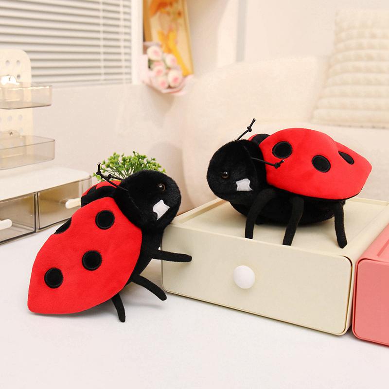15cm New Arrival Cute Realistic Insect Plush Toys Small Ladybug Ant Butterfly Bee Stuffed Animals Lifelike Plushies Soft Doll