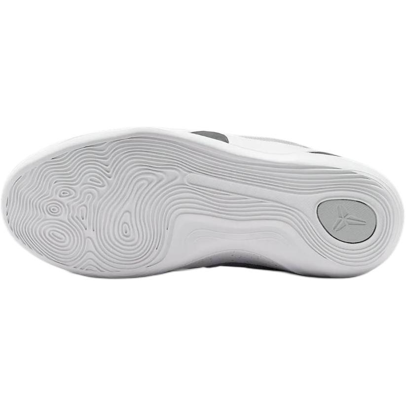 New Nike Kobe 9 Rebound Breathable Support Low Top Children's Basketball Shoes Gray White FV3607-004