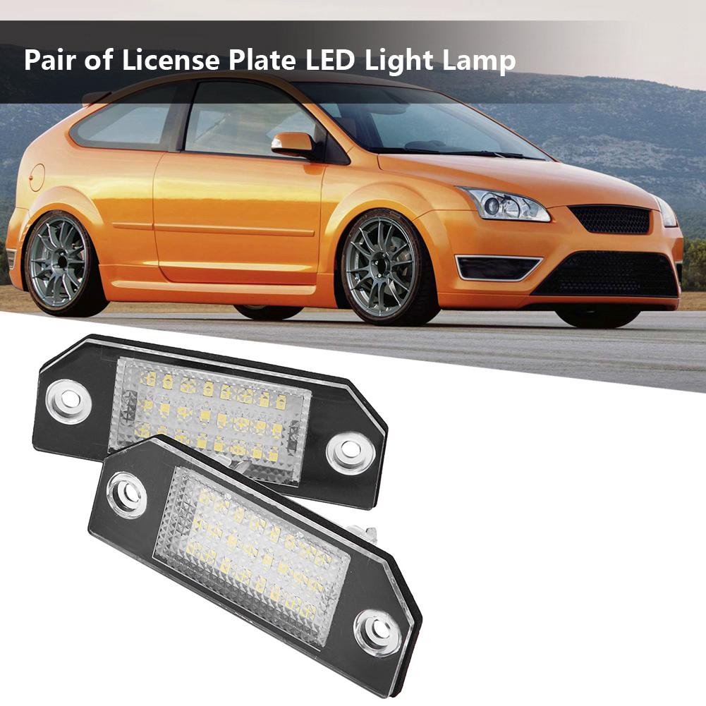 2 buc 24 margele LED Lampă cu LED pentru plăcuță de înmatriculare pentru Ford C MAX Focus MK2