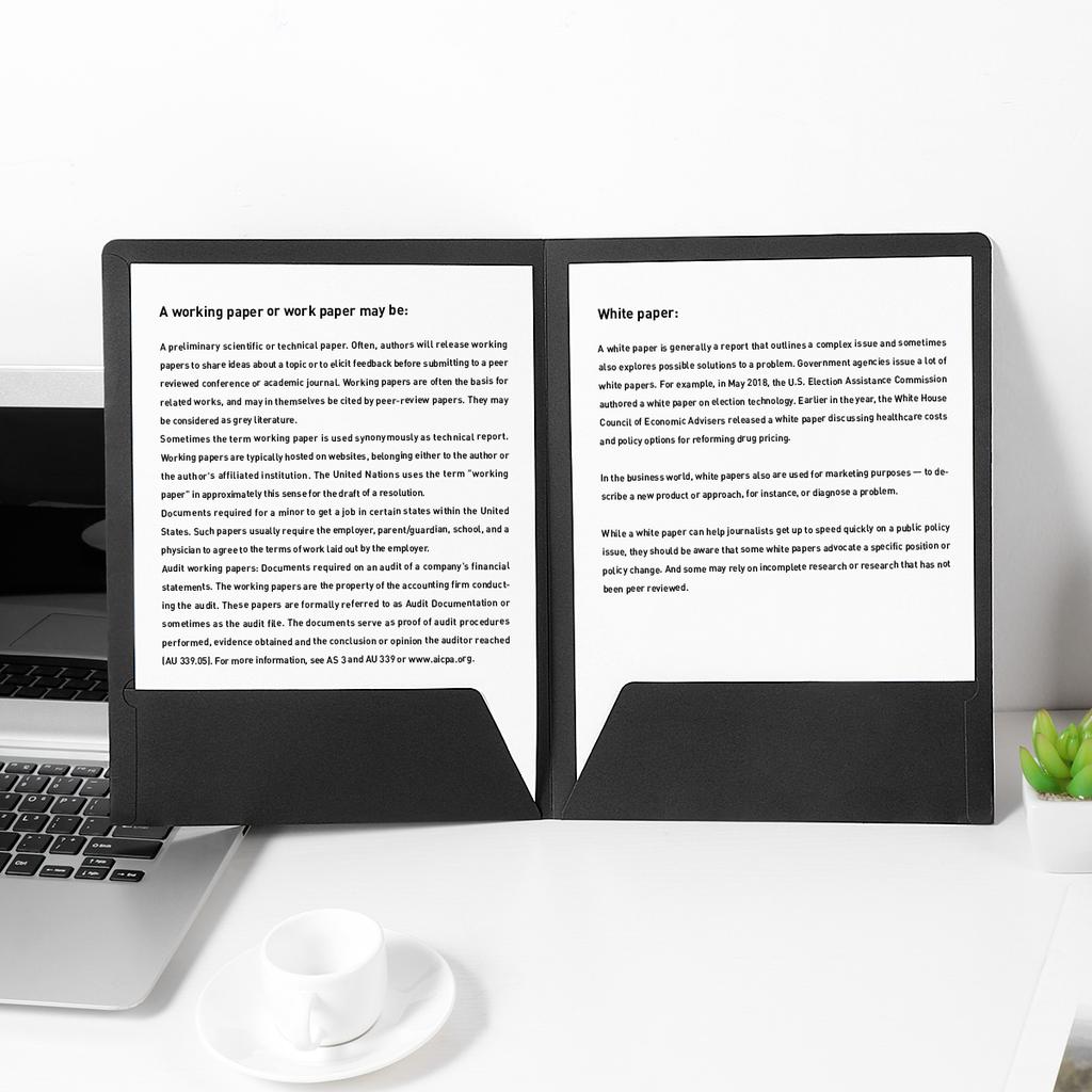 Buy TOYMYTOY 12PCS A4 2Pockets Kraft Paper File Folder Card Holder