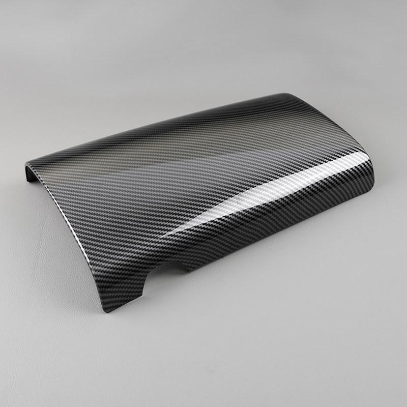 Car Styling ABS Carbon Texture Center Console Armrest Box Protection Cover For Mercedes Benz S Class W222 2014 - 2017 2018
