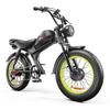 Emoko C93-D Dual-Drive Elektrofahrrad mit 2000W, 48V23Ah, 20×4.0 Fat Tire Pedelec, Hydraulische Scheibenbremsen E-Bike für Pendler & Outdoor-Abenteuer