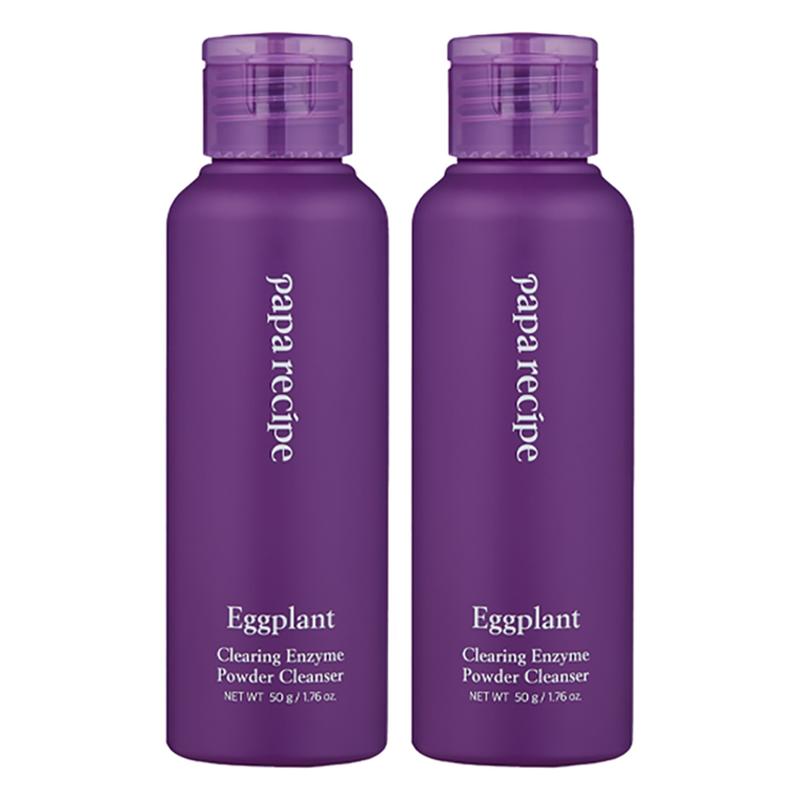 Papa Recipe Eggplant Clearing Enzyme Powder Cleanser, 50g, 2 pcs