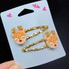 Lovely Christmas Hair Clip Sequined Nonslip Strong Clip Santa/Tree Decors For Christmas Holiday Hair Styling Accessories