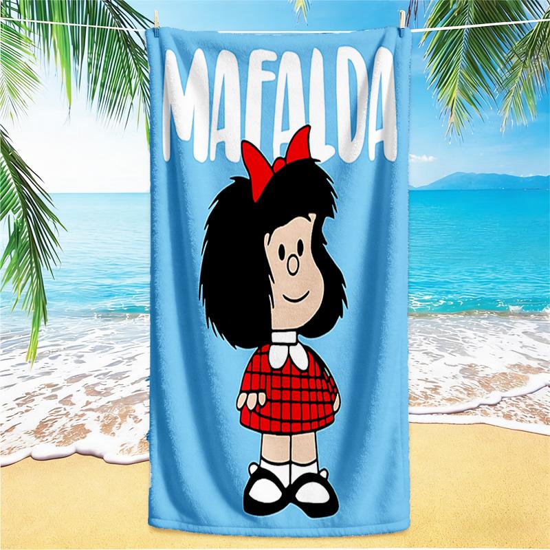 1pc Mafaldas Outfit beach towel,quick drying absorbent beach towel,outdoor sports swimming beach towel,Soft and comfortable Y73015