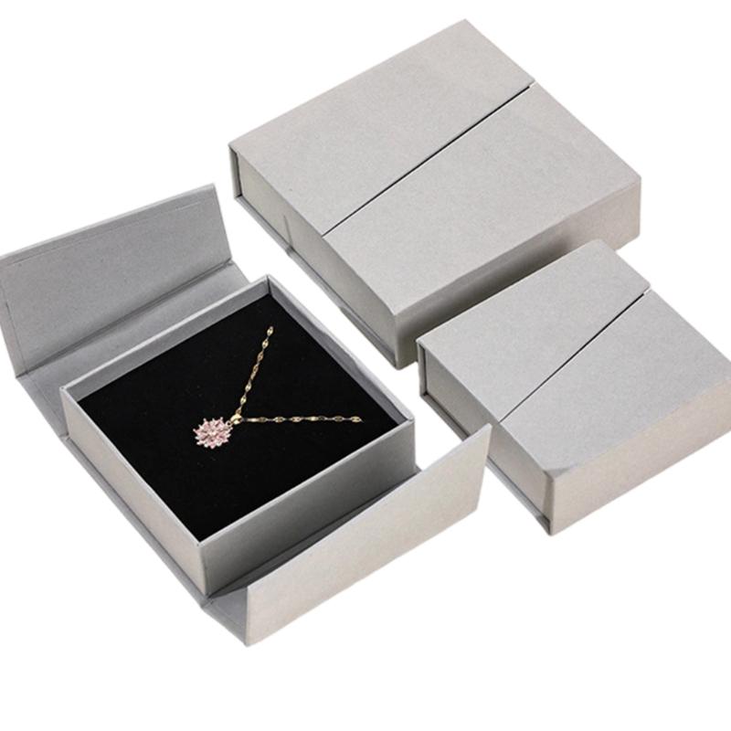 Double Flip Lid Magnetic Closure Jewelry Box for Travel Use Necklace Ring Earrings Storage Organiser For Accessories