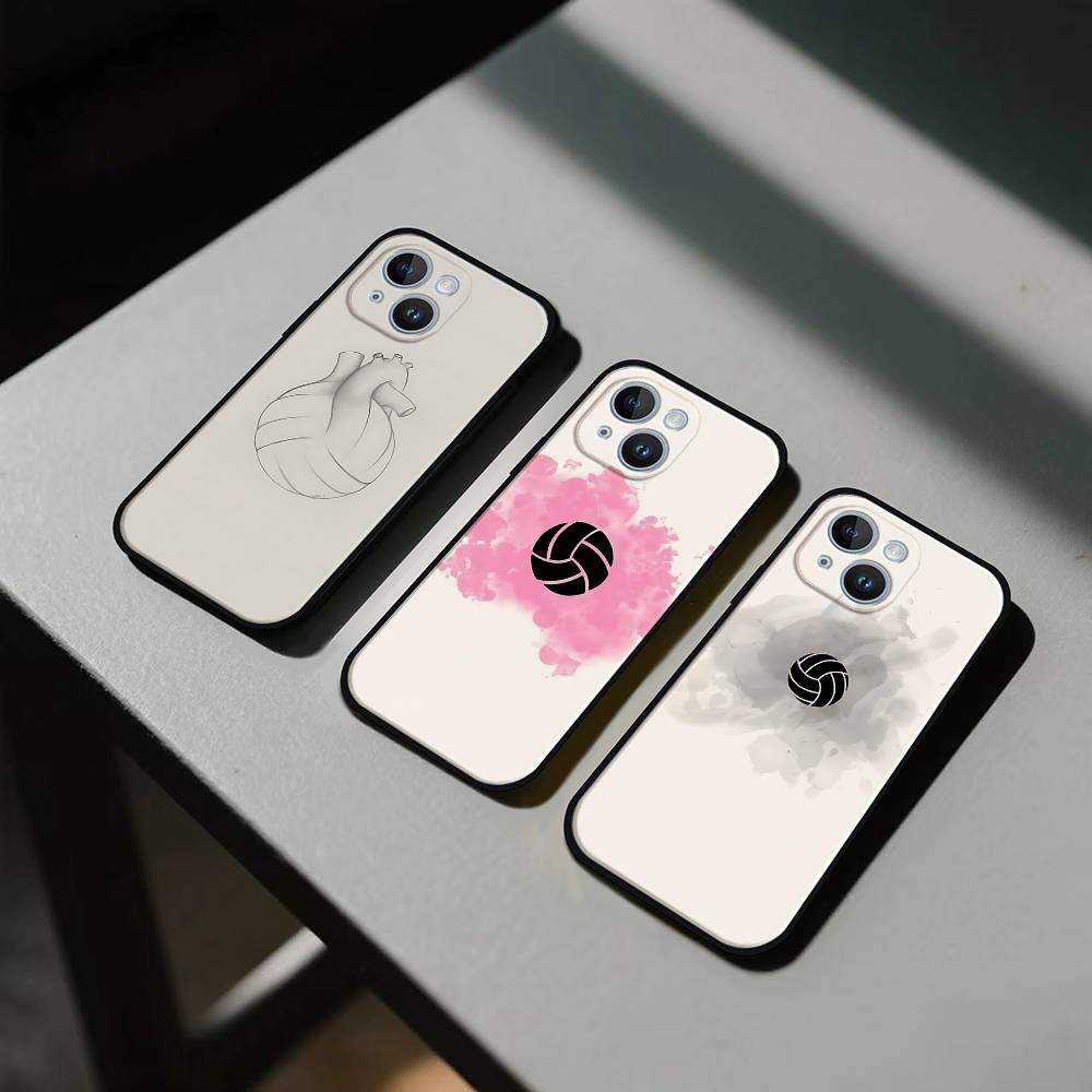 P-Pintadas De Voleibols Black Phone Case That Fits For IPhone 17,16,15,11,13,14 Pro Max,Plus,X,Xr,Xs Max,13Mini
